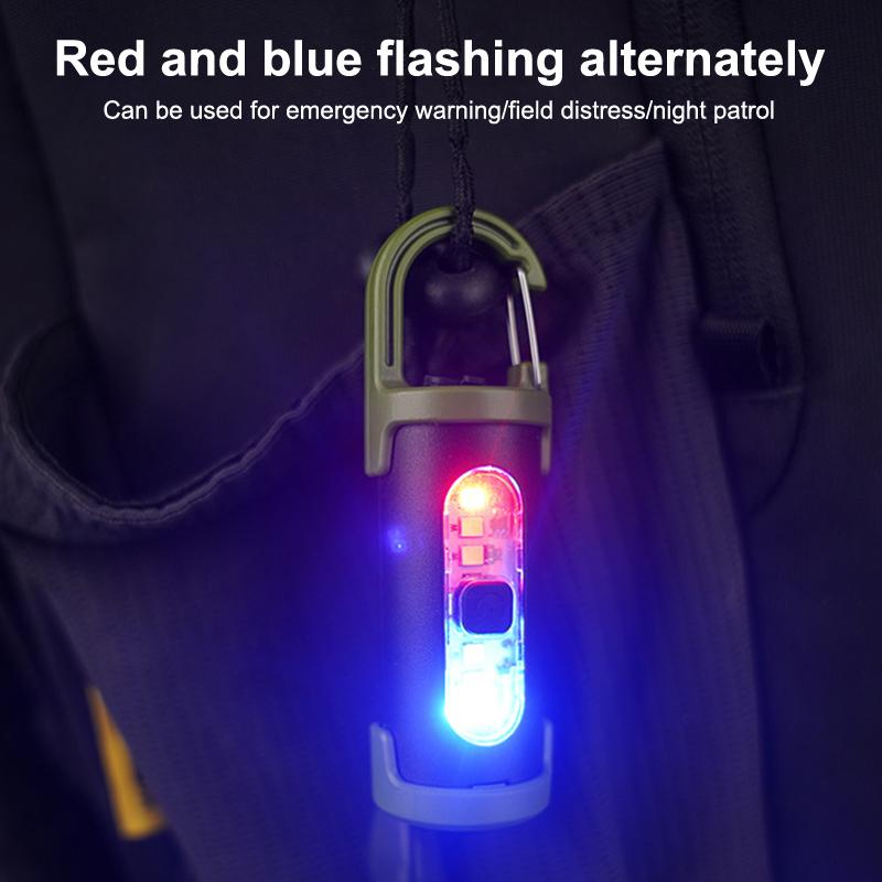 Multi-Functional Edc Portable Lanterns  Mini Keychain Flashlight Home Outdoor Emergency Ultra-Bright Cob Pocket Torch