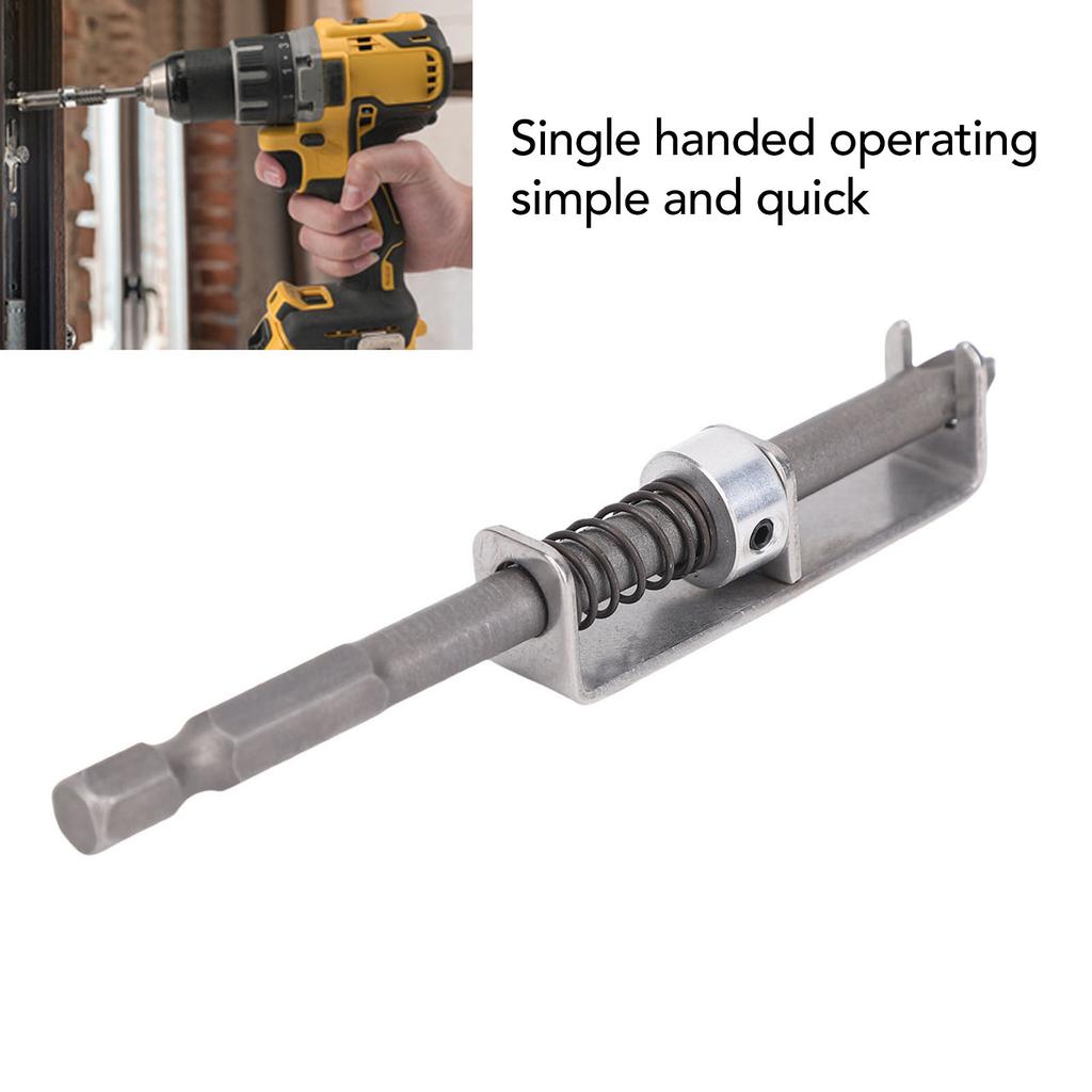 4 Set Spring Loaded Screw Holder Bit Prevent Drop Single Hand Operate Universal Screw Retaining Tool with Wrench