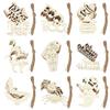 10Pcs Halloween Decoration Wooden Ornaments Pumpkin Ghost Bat Hanging Pendant Happy Halloween Party Home DIY Craft Kids Toy Gift
