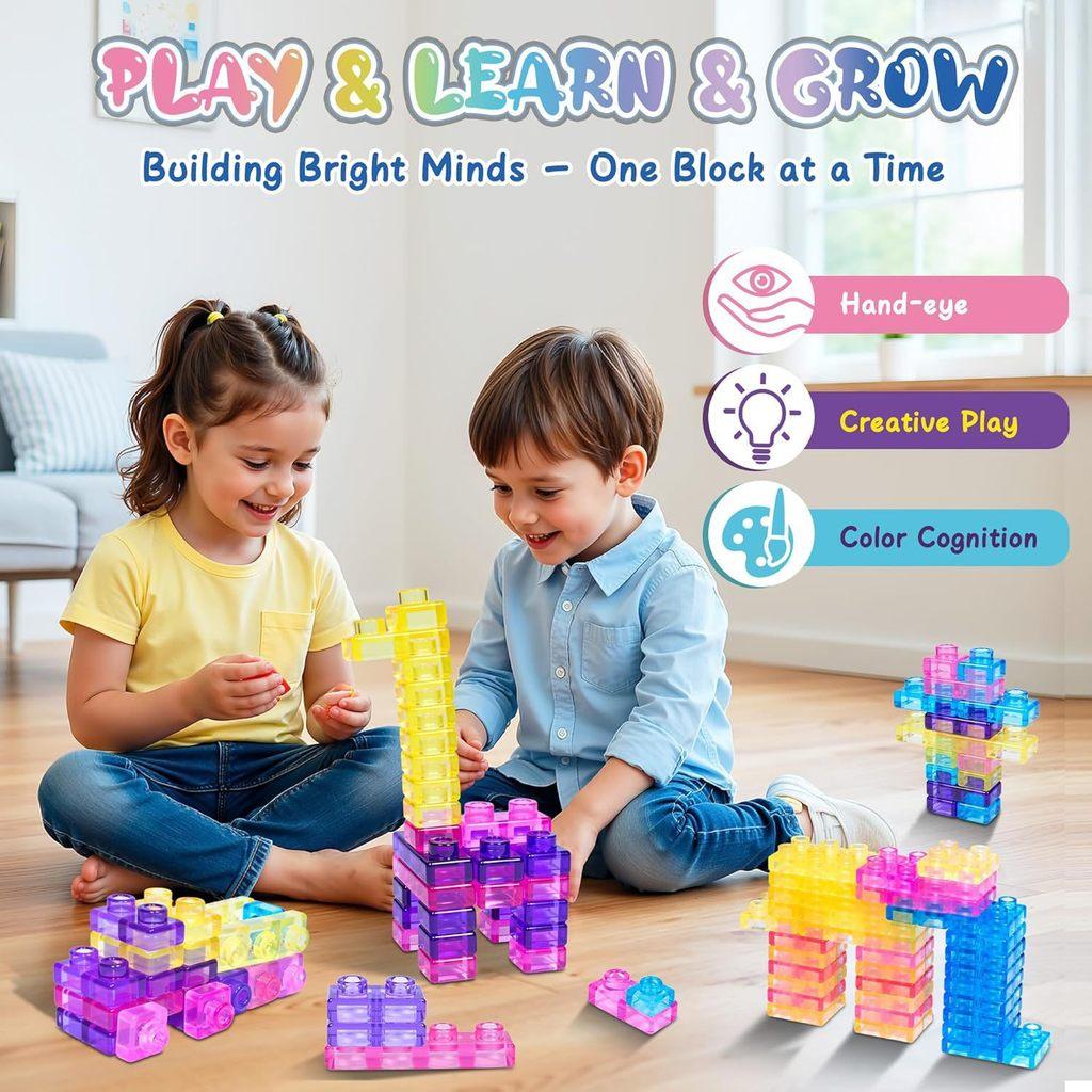 Mattoncini Gelatinosi per Bambini con Assemblaggio Fai-da-te e Divertimento per Alleviare lo Stress