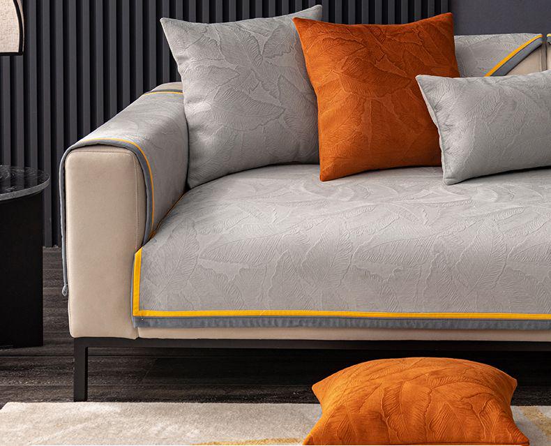 Kissenbezug für Sofakissen im nordischen Stil aus rutschfestem holländischem Samt - Leichter Luxus, Universeller Sitzbezug für alle vier Jahreszeiten.