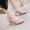 Shoes for Women Summer Elegant Round Toe High Heel Wedding Party Evening PU Leather Casual Comfortable Sandalias De Mujer