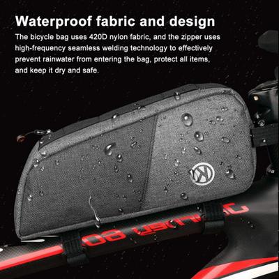 Bolsa para Bicicleta Marco Frontal Tubo Superior Bolsa Gran Capacidad Impermeable MTB Bicicleta Triángulo Bolsa Funda para Teléfono Paquete de Viga Ciclismo