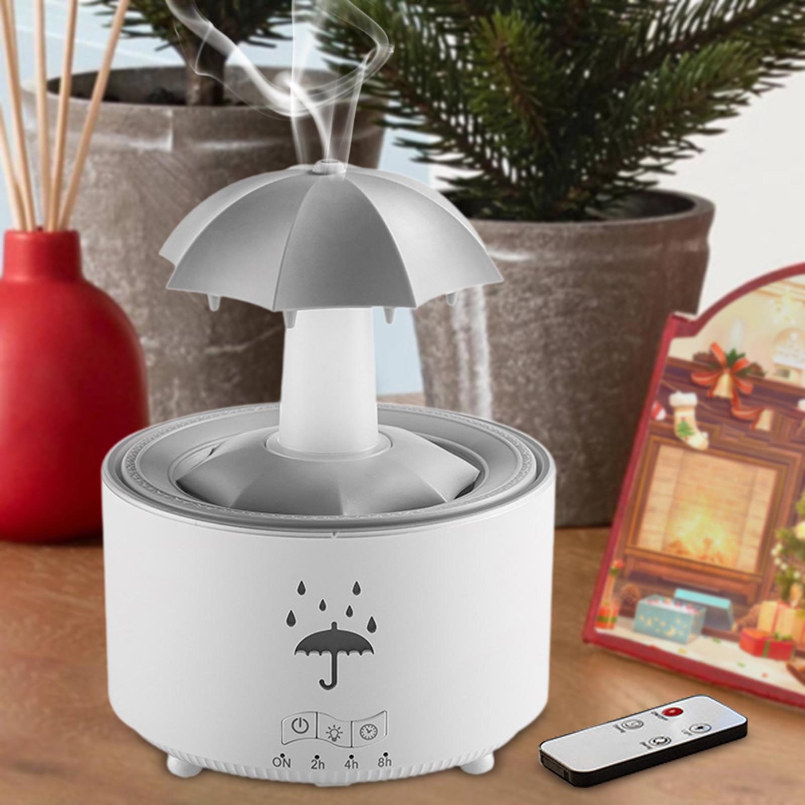 

Диффузор эфирных масел Капля дождя Увлажнитель воздуха с подсветкой Аромадиффузор для отеля гостиной дома йоги подарок на новоселье белый