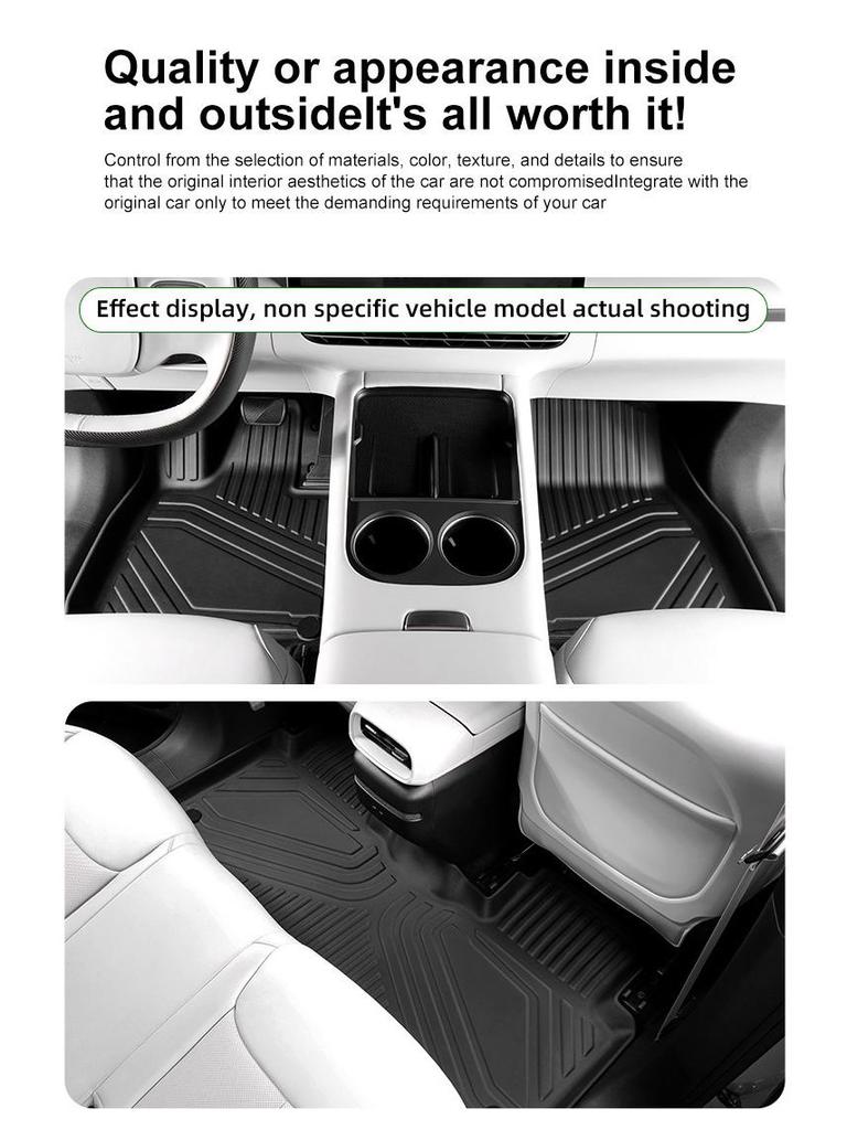 MG3 RHD Car Floor Mats (2023-2025), TPE Material