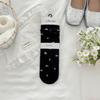 Women's Spring & Summer Korean-Style Floral Lace Trim Slouch Socks - Mid-Calf, Seamless, Thin