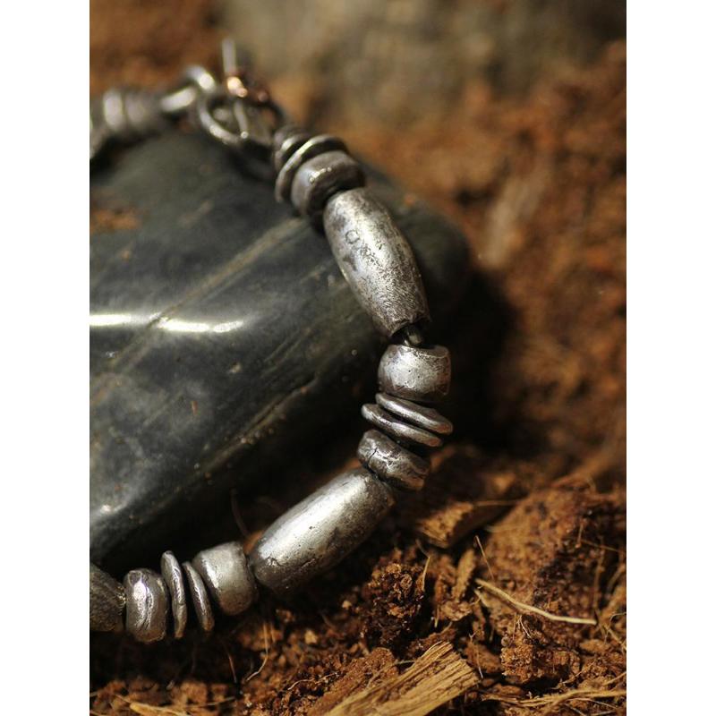 'stubborn Stone' Snake Bone Bracelet American Turquoise Nomad Style Retro Jewelry