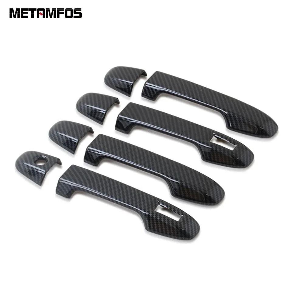 For Subaru Forester SK -   Carbon Fiber Side Door Handle Bowl Cover Trim Protection Cap Accessories Car Styling