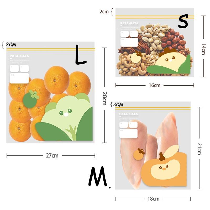 Reusable Zip Lock Bag Food Grade Transparent Storage Bag With Zipper Sealing Plastic Container Travel Freezer Camping Kitchen