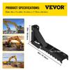 Backhoe Excavator Thumb Attachments, 36 Inch Adjustable Extreme Weld On Backhoe Thumb Hoe Clamp 1/2 Inch Teeth Thick Steel Plate 16MM Assembly Bolt-On