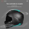 3C Certified Retro Full Face Electric Motorcycle Helmet for Men & Women – All-Season Scorpion, Third Generation Half Helmet Combo