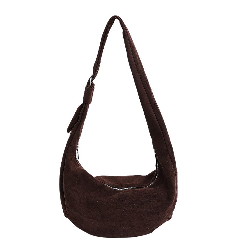 Retro Bag Women's 2025 New Popular Fashion Shoulder Bag High Sense Simple Large Capacity Commuter Dumpling Bag