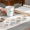 Ceramic Whiteware Tea Cup Set Kung Fu Ceramic Teacup Individual Cup Master Cup Teacup Small Ceramic Teacups