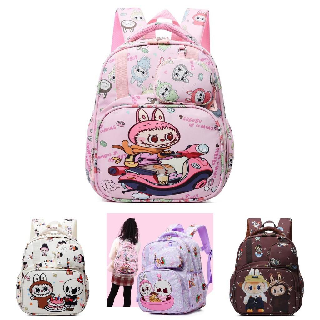 Lbubu Cute Cartoon Preschool Backpack For Boys And Girls Ages 2 To 6 Soft Nylon Material