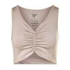 Womens/Ladies Ruched Cropped Tight Tank Top