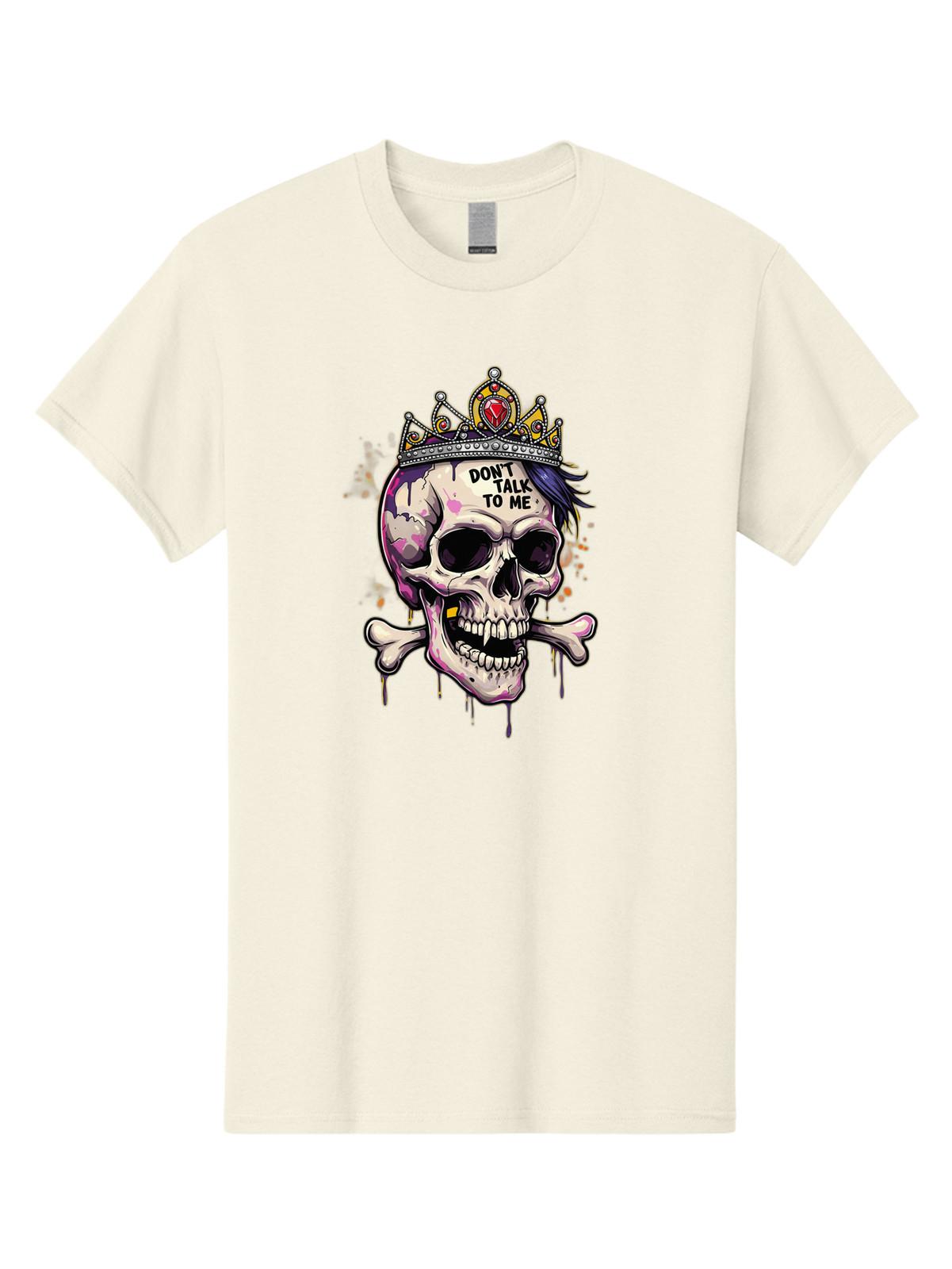 Skull-With-Crown-1 Mens Graphic Tee, 100% Cotton, Casual Summer Wear S