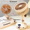 Ultra-Quiet USB Rechargeable Small Desk Fan for Student Dorms and Offices