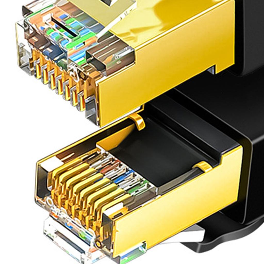Cat 8 Netzwerkkabel 40Gbps Hohe Geschwindigkeit 2000MHz Doppelt Geschirmt 26AWG Cat 8 Ethernet-Kabel für Laptop Router