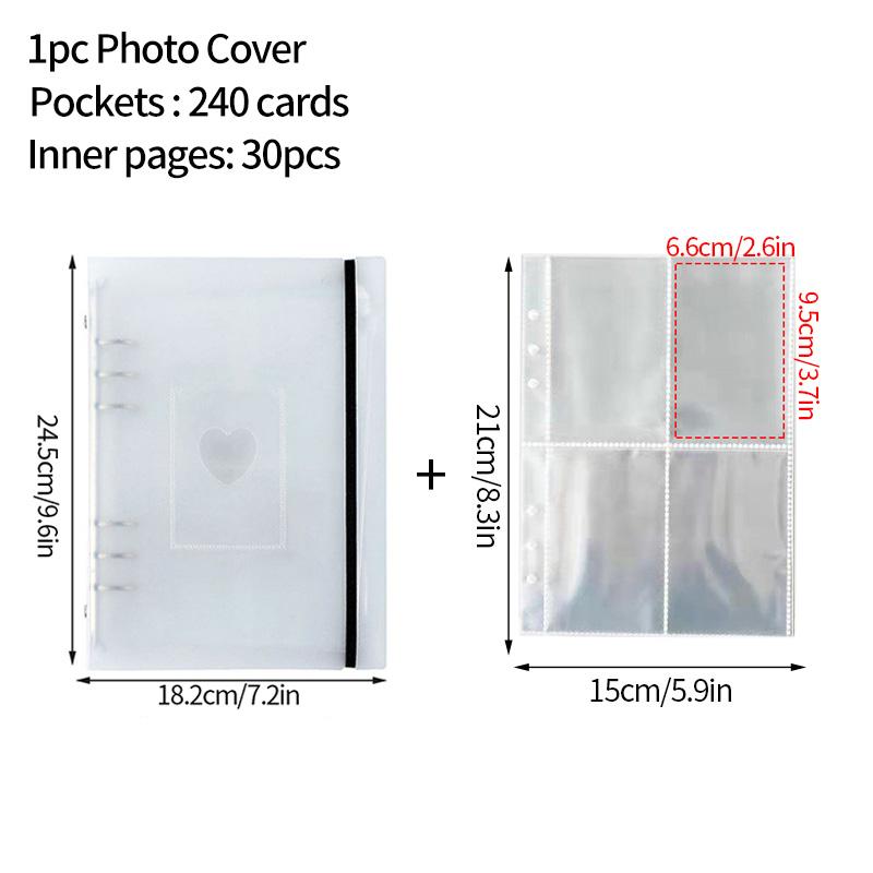 Binder Photocards Holder Binder Photocard Sleeve Background Paper Kpop Photo Album Binder Page Binder Photo Sleeve