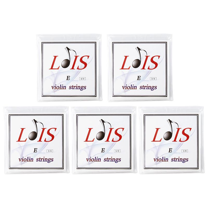 LOIES Violin Strings, Aluminum-Magnesium Alloy, Sizes 1/2, 3/4, 4/4, 4-String Set