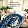 1PC Hertha BSC Custom Name Patterned Flannel Blanket Suitable For All Seasons for Home Decor Warmth and Comfort Gifts Holiday Present