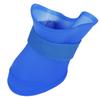 4pcs Silicone Pet Dog Cute Wat proof Boots Antislip  ive Rain Shoes(M Blue)