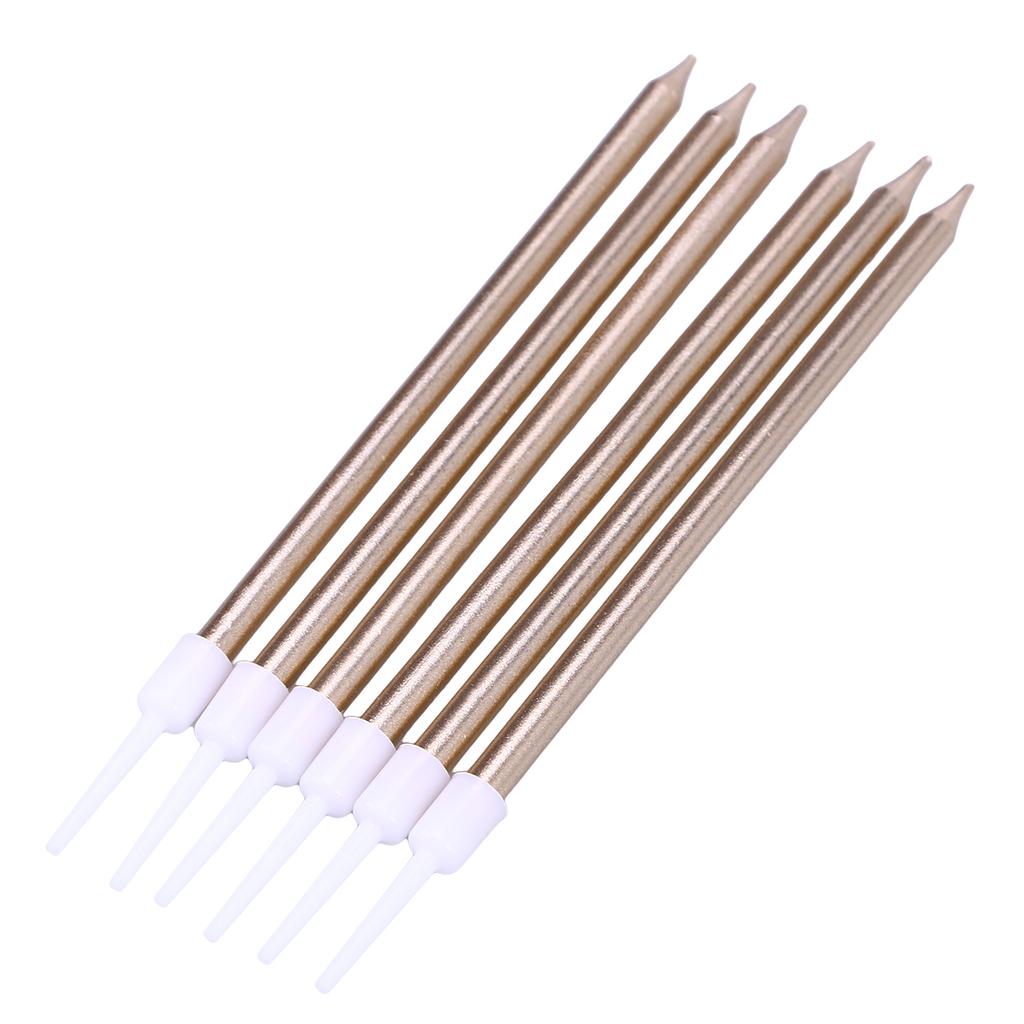 24 Pcs Cake Wedding Candles Decorative Firework for Birthday Slender Glitter Decorate