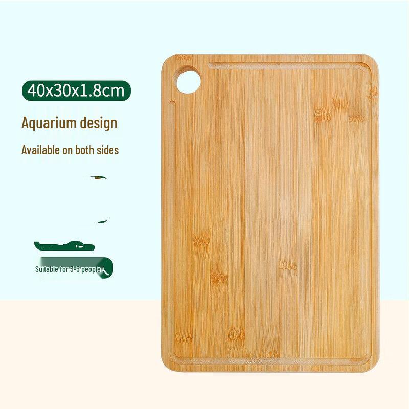 

ZISIZ Bamboo Chopping Board with Drainage