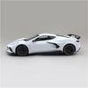Maisto 2020 Corvette Stingray Coupe C8 White 1/18 Scale Special Edition Model with Display Base, Opening Doors, and Working Suspension