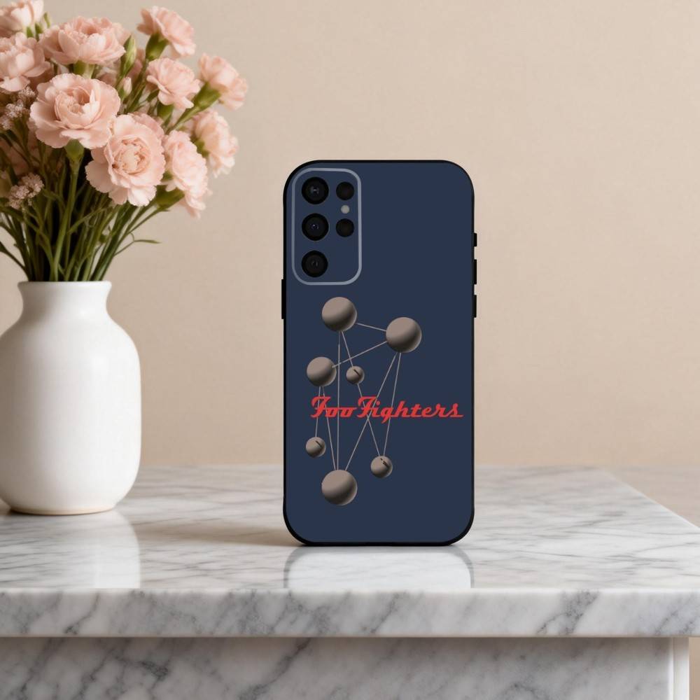 Alternative F-Foo F-Fighters band Phone Case For Samsung S25,24,23,22,30,21,10,9,Ultra,Plus,Lite,FE,4,5 G Soft Black Case