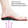 Orthotic Insole High Arch Foot Support Płaskie stopy Wewnętrzne podeszwy podeszwowe Fasciitis