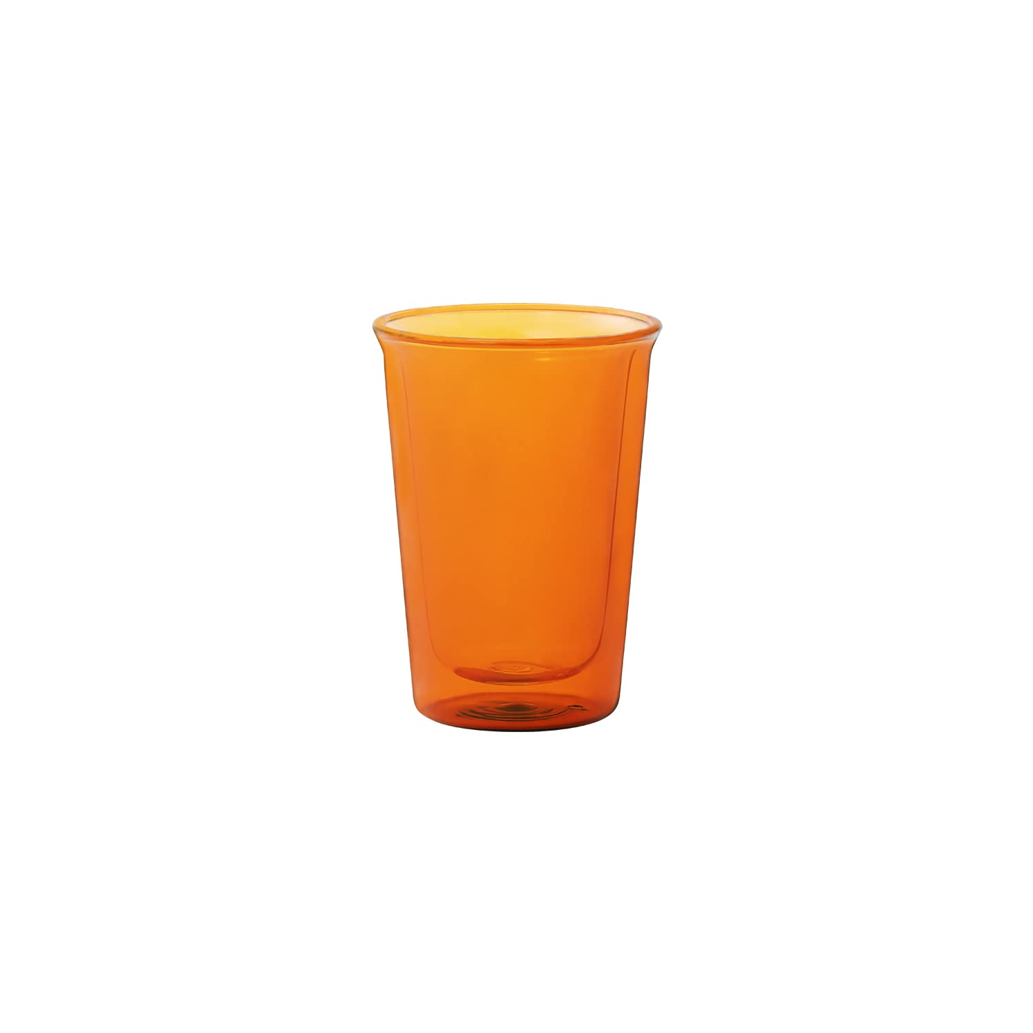 KINTO CAST AMBER Double Wall Glass 290ml Heat-Resistant Glass Microwave and Dishwasher Safe 21461