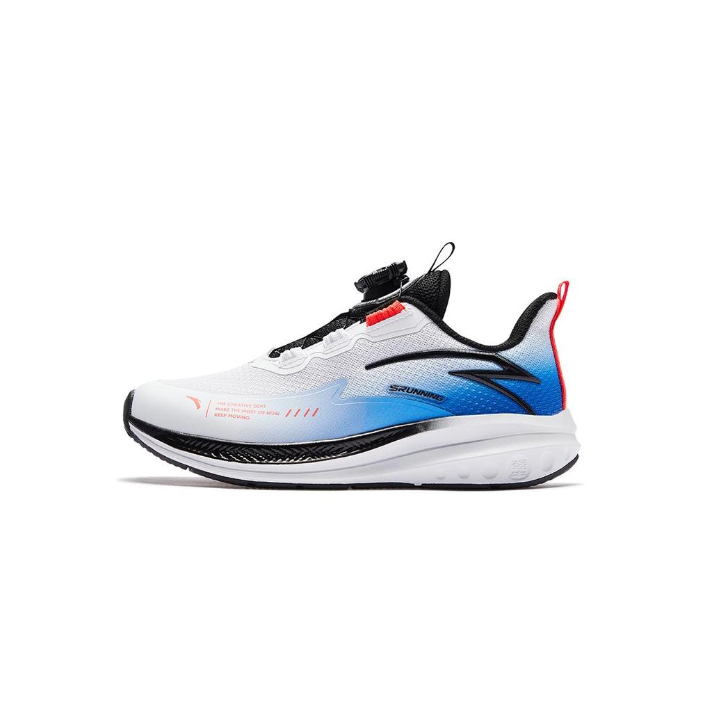 Anta Kids Comfortable Lightweight Breathable Durable Low-Top Running Shoes Kids Sneaker Anta-White Ocean-Blue 312445518U-3
