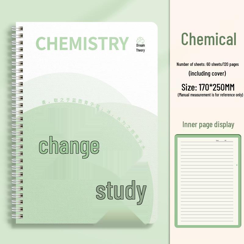 B5 Mehrfächerhefte: Komplettset für Politik, Geschichte, Englisch und Chemie - Perfekt für Schüler der Mittelstufe, Oberstufe und Studenten