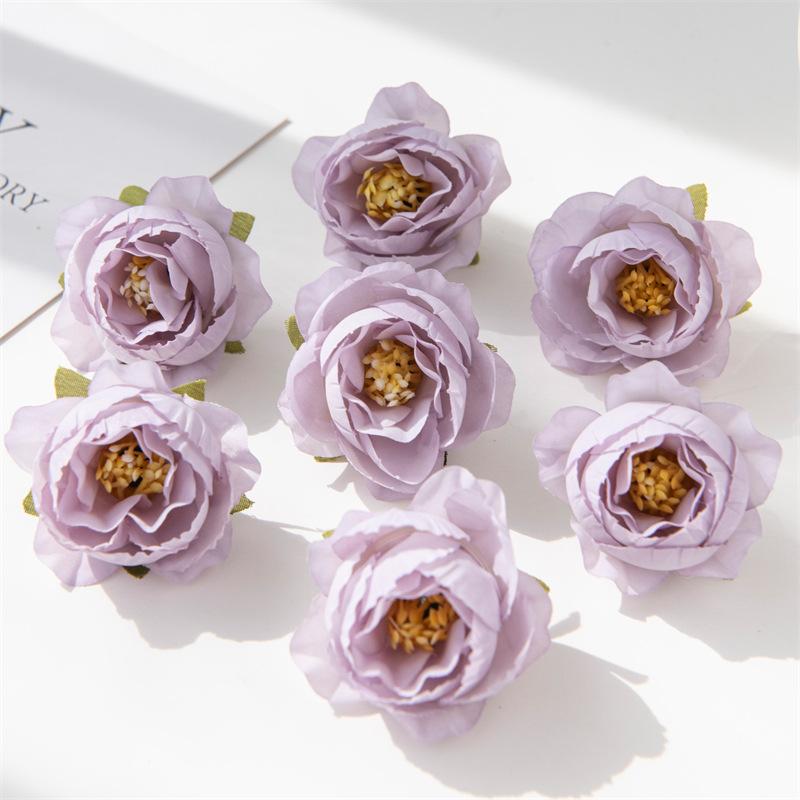 Fiori di Rosa Artificiali Fatti a Mano Materiale per Ghirlande Fai da Te Stile Ins Floreale Vintage Tea Decorazione Matrimonio Fiori Finti Oggetti di Scena per Foto Fiori Finti