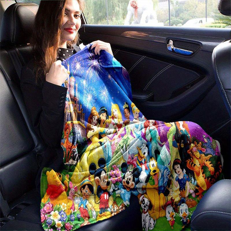 Deka s kreslenými postavičkami Mickeyho a Minnie: Rozkošné, teplé a perfektní pro domácí dekoraci Obývací pokoj, Cestování a Všechna roční období Vánoční dekorace