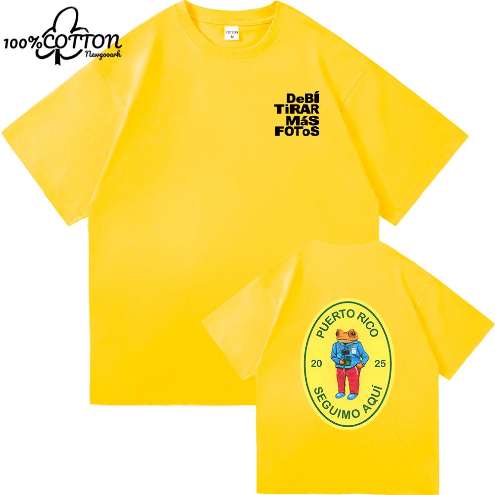 LE DTMF Debí Tirar Más Fotos TShirt BAD BUNNY DeBÍ TiRAR MáS FOToS Men Clothing Harajuku High Quality Cotton Tops