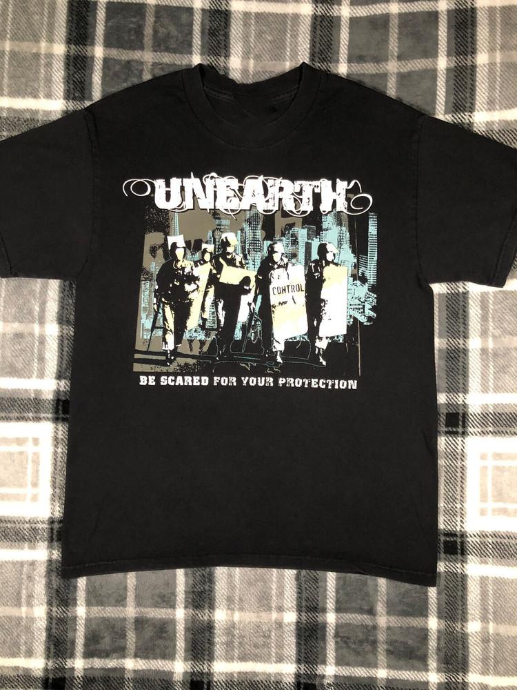 Unearth Band Be Scared For Your Protection Unisex T-Shirt Cotton MC716 Unisex T-Shirt XXL