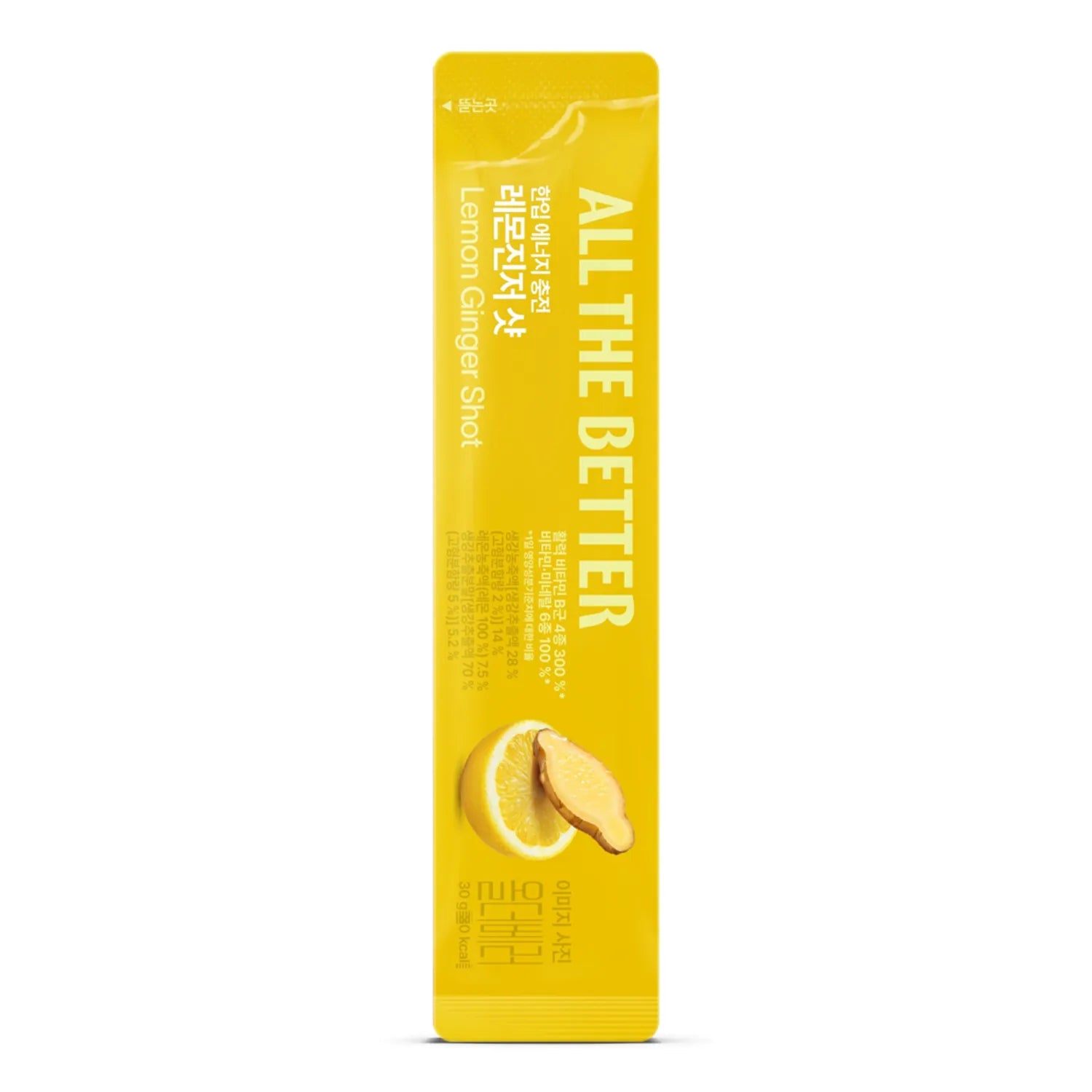 ALL THE BETTER Energy Booster Shot #Lemon Ginger 1 Sticks*8bag Ginger 1 Sticks*8bag