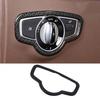 For Benz E-Class 2016- ABS Carbon Fiber Headlight Button Frame Cover