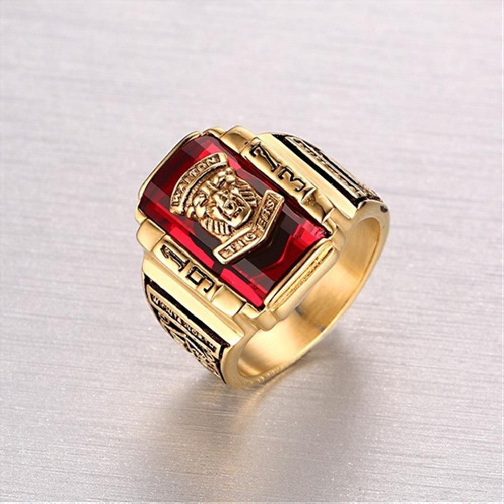 European and American New 1973 Walton Tiger Head Ring Men's Fashion Ring