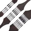 Dense Bristle Art Brush Wooden Handle Art Painting Comb Brush Smooth Painting Experience for Watercolor Acrylic Painting