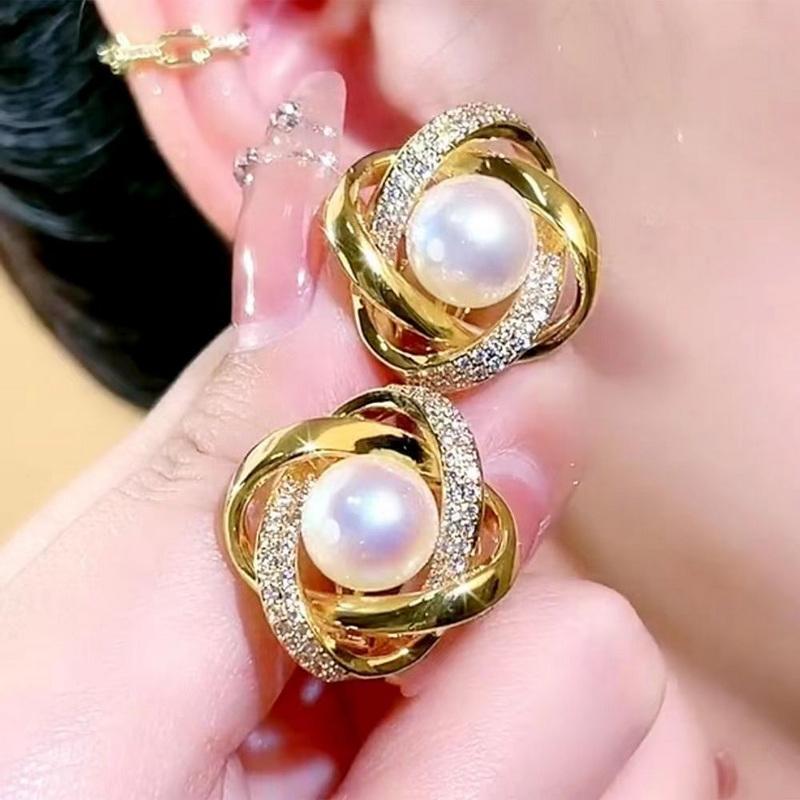 

New Exquisite Luxury Zircon Flower Tassel Earrings For Women Personality Fashion Earrings Wedding Party Jewelry Christmas Gifts