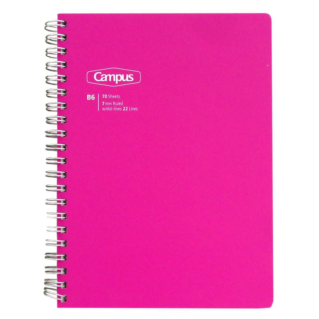 

KOKUYO Campus Twin Ring Notebook Dotted Ruled B6 A-ruled 70 Sheets Pink S-TS47AT-P