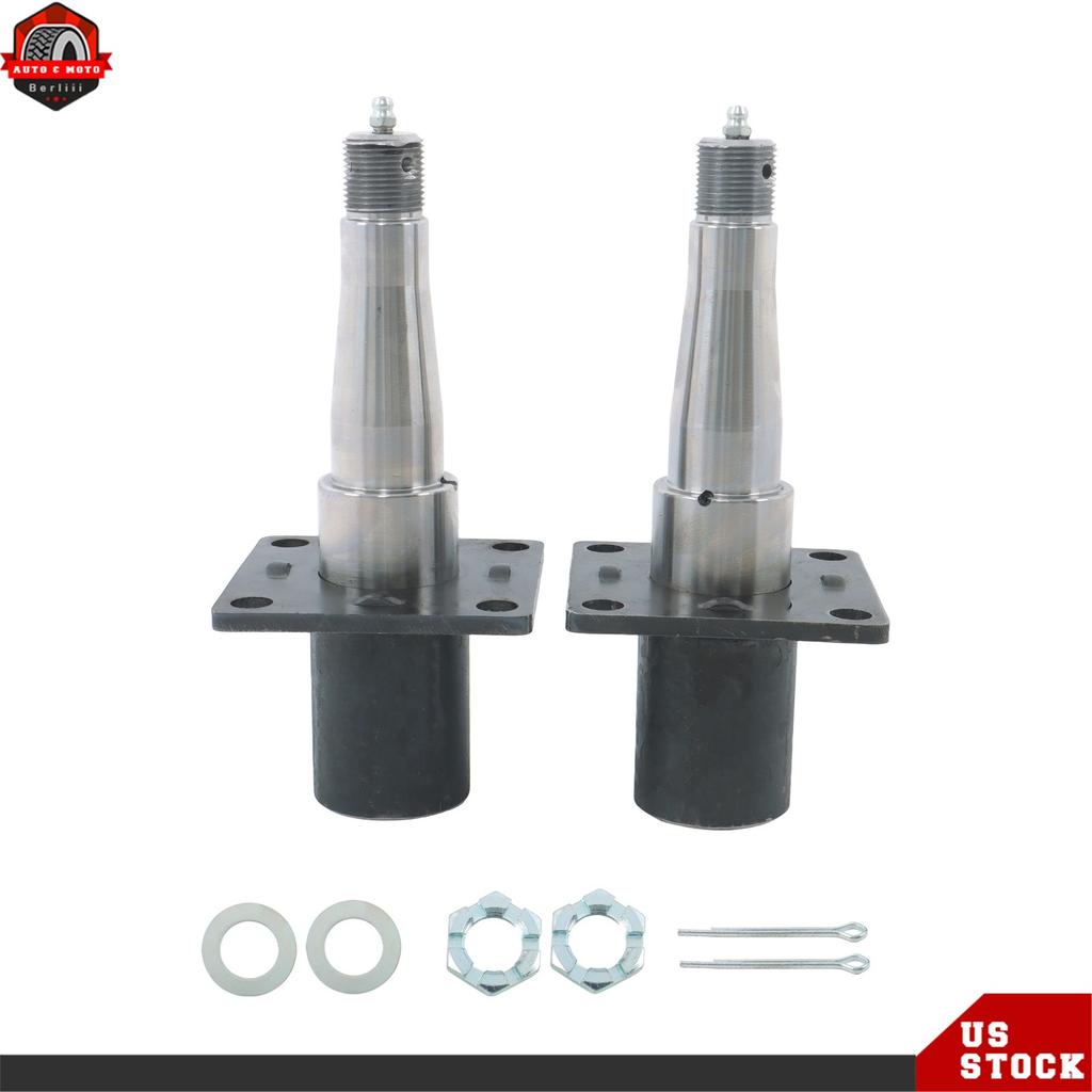 1/2/4 Sets Trailer Spindle #84 Axle Welded 2in Round w/Brake Flange For 3500 lbs