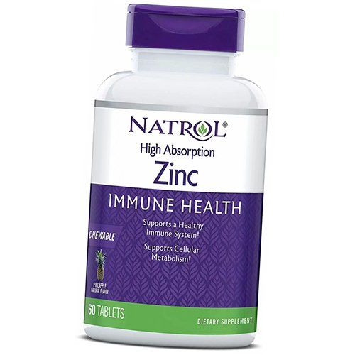 

High Absorption Zinc, Natrol 60 tabs Pineapple (36358059) 60tab Pineapple