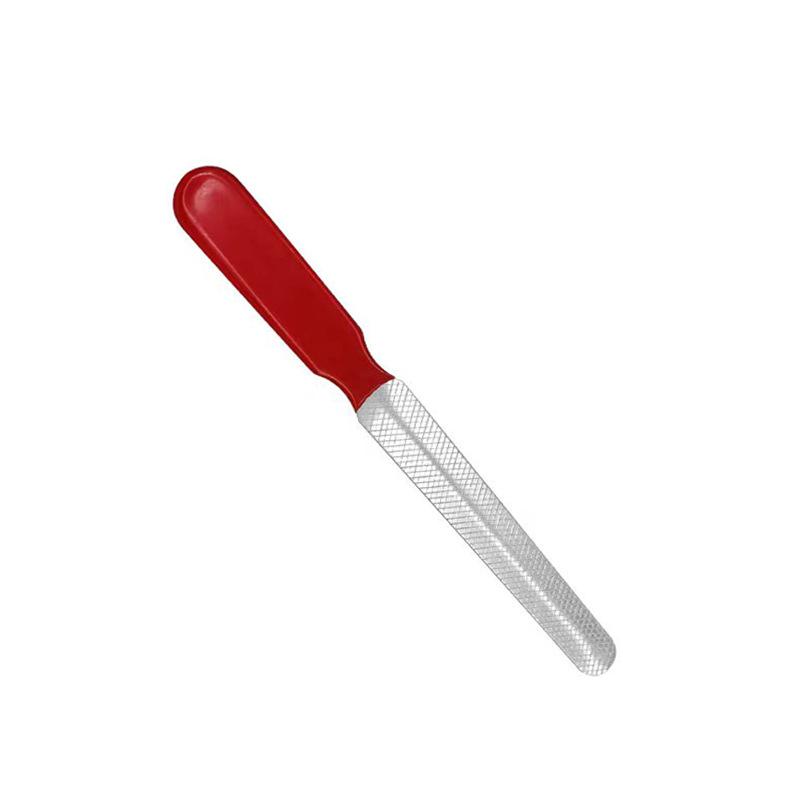 Stainless Steel Double Sided Pet Nail File Non Slip Handle Manual Grinding Nail Polishing Tool for Dogs Cats Grooming Supplies