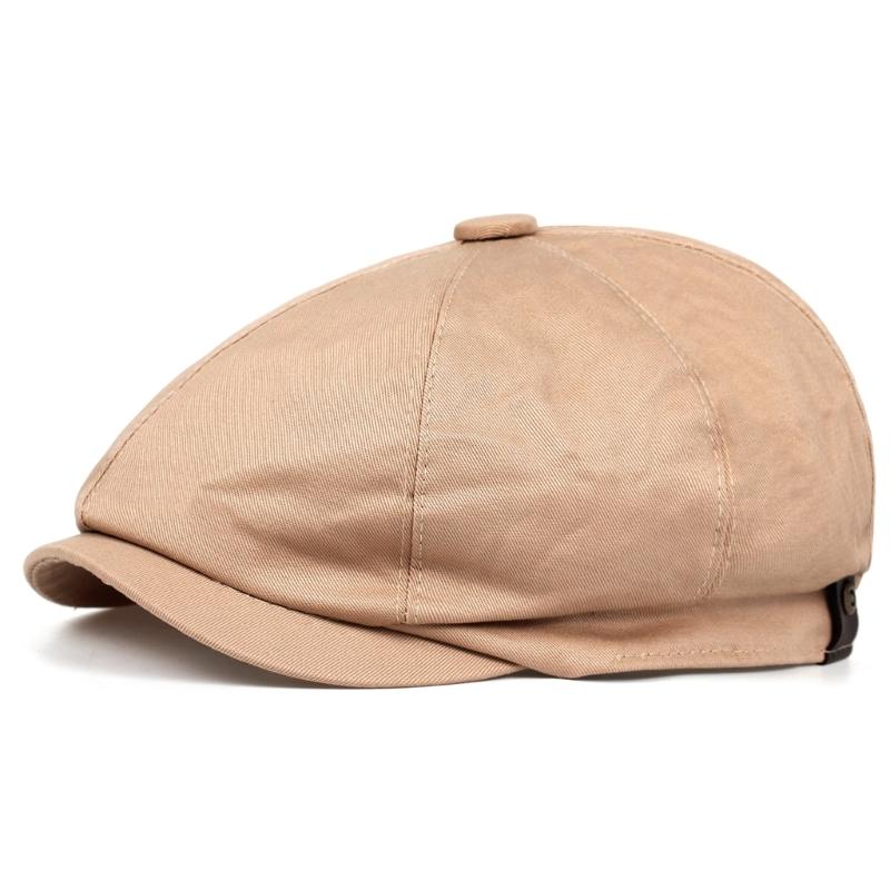 Dark Beret Cabbie Hat Oversized Painter Hat Beret Baker Boy Hat for Street Strolling Fashion Hat Props