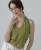 Apeijeu Tie Halter-Neck Top(Matcha)