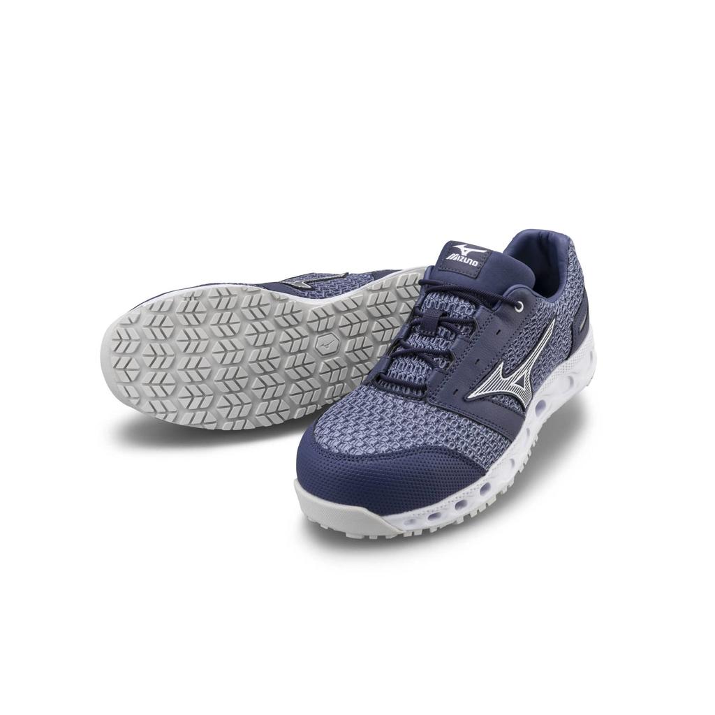 Mizuno VH11L Breathable Work and Safety Blue and Size 3E Men's All-Purpose Shoes, White, 27.5 Cm,